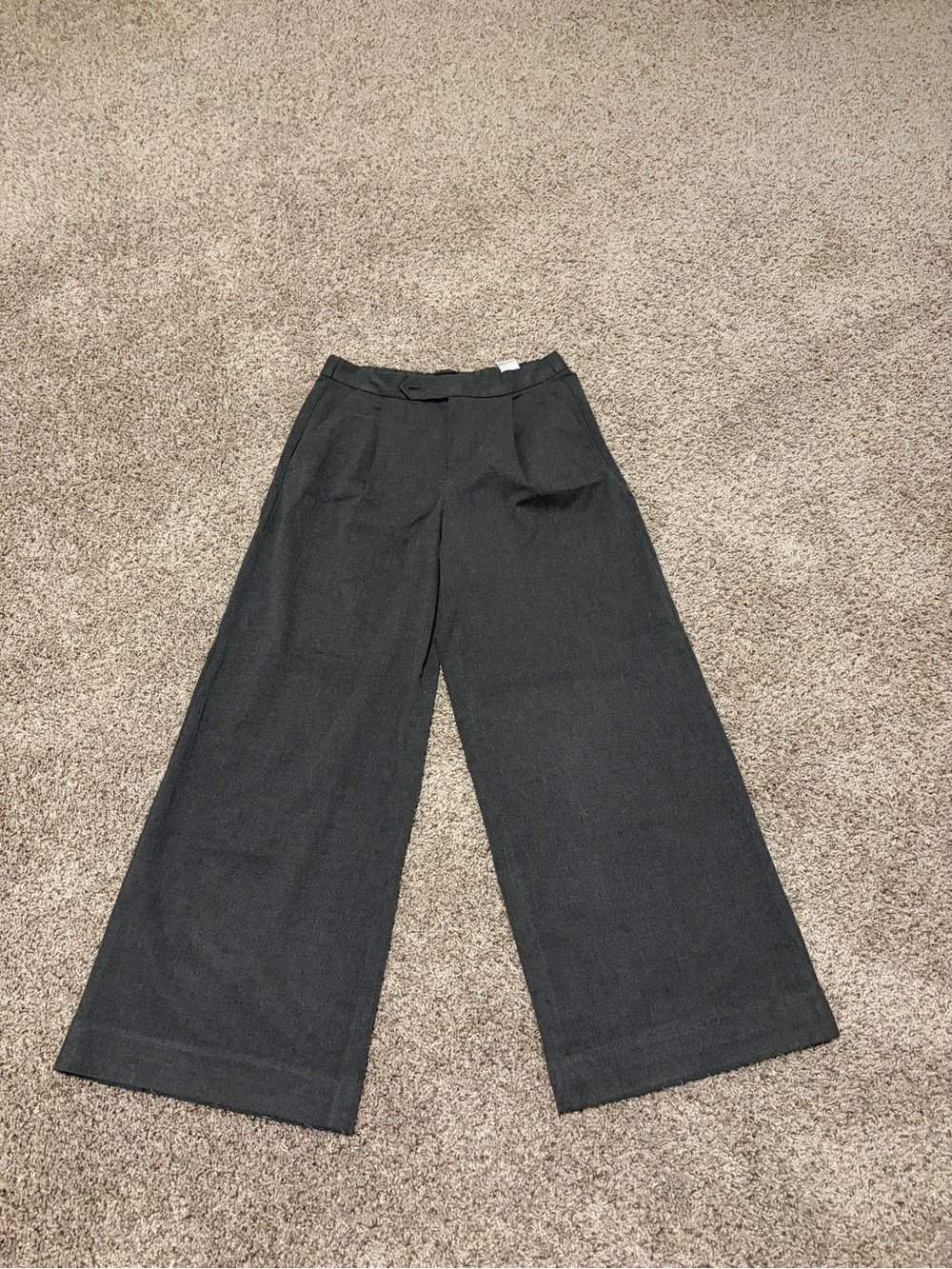 Banana Republic Wide-Leg Pants in Dark Gray